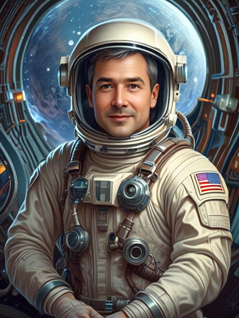 Free AI Headshot Generator for Professional Headshots and Profiles Pictures. Portrait of {prompt} as an astronaut, futuristic,  ultra  highly detailed,realistic, concept art, intricate textures, interstellar background, space travel, art by alphonse mucha, ryan kittleson, greg rutkowski, leesha hannigan, stephan martiniere, stanley artgerm lau