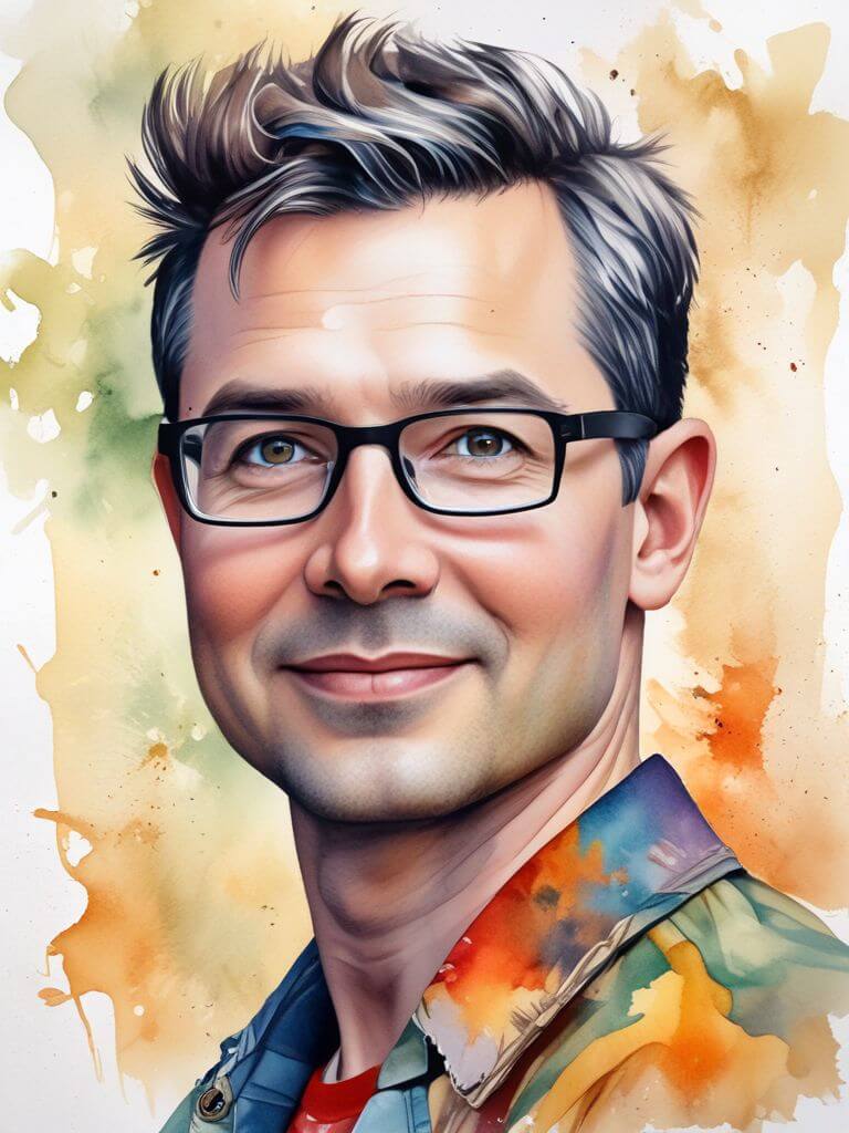 Free AI Headshot Generator for Professional Headshots and Profiles Pictures. Watercolor painting of {prompt} ,portrait,Vibrant, beautiful, painterly, detailed, textural, artistic